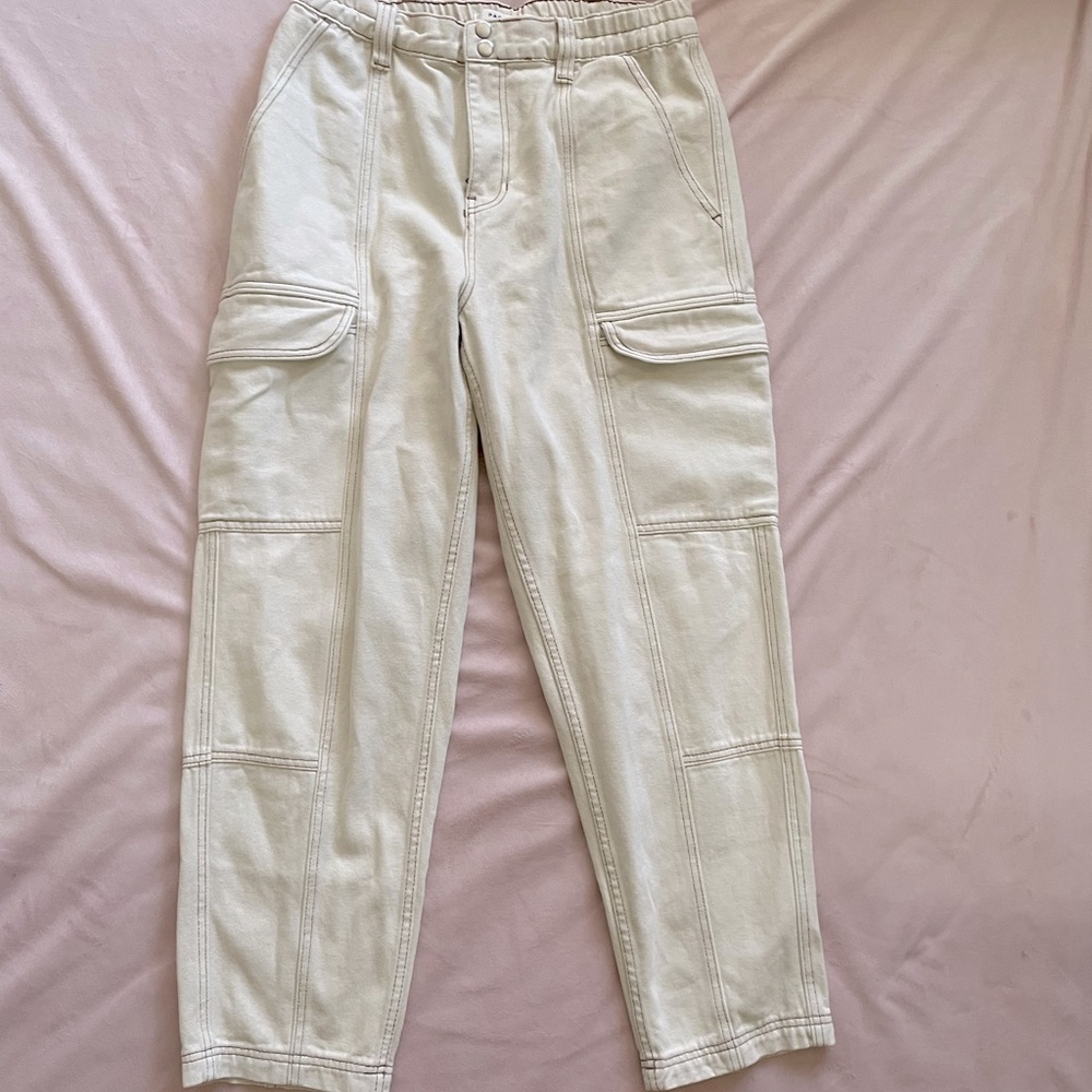 Straight Leg White Jeans